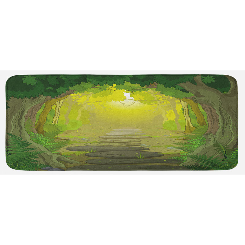 Rustic Synthetic Kitchen Mat