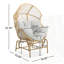 Fauteuil oscillant d'extérieur en osier-1991034456