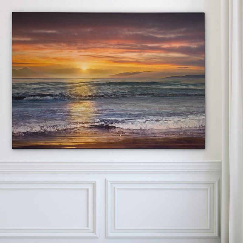 «Sundown Descanso Beach», reproduction de photo sur toile, H 12 po x l 18 po x P 1,5 po