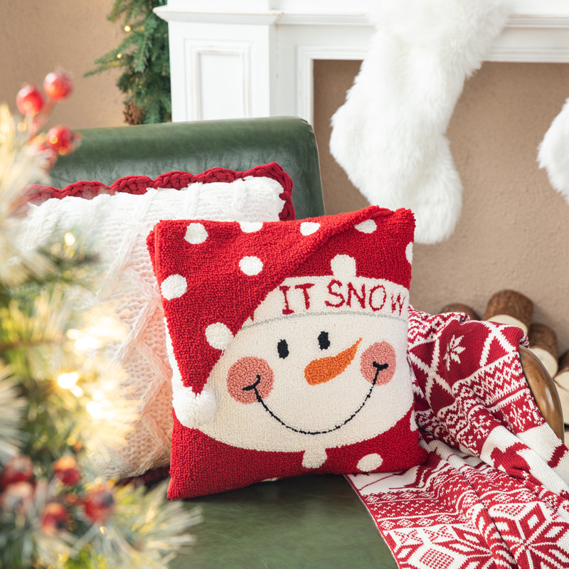 Embroidered Throw Pillow