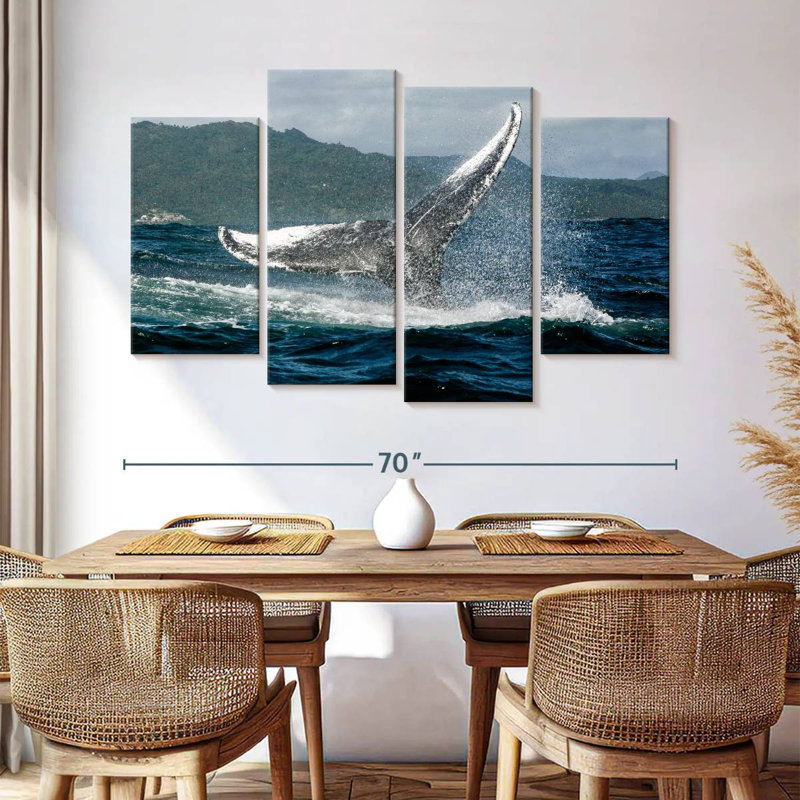 Brampt Samana Humpback Whale, 42'' H x 68'' W
