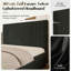 Velvet Upholstered Platform Bed with Tall Channel-Tufted Headboard and Footboard-132393764-135805486