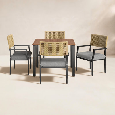 Aiden Square 4 - Person Outdoor Dining Set with Cushions