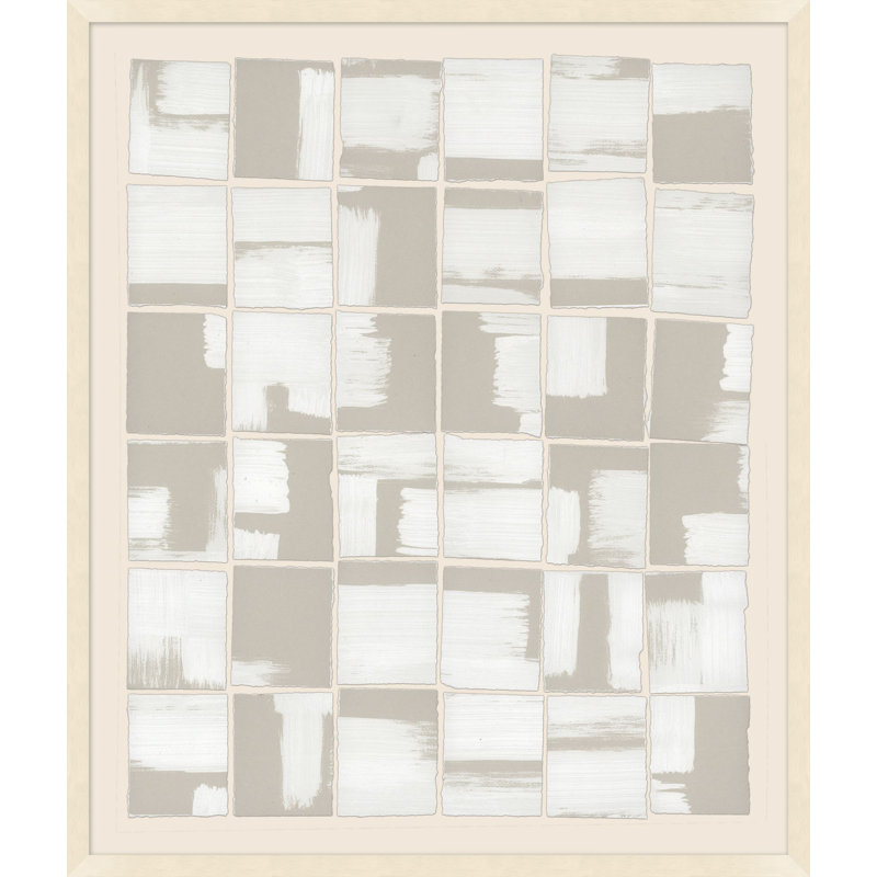 Remixed Neutrals Collage 2 Print by Mat Sanders