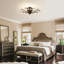 Nevis 5 - Light 80cm Dimmable Crystal Semi Flush Mount-433368947
