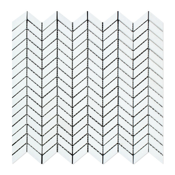 Marble Chevron Mosaic Wall & Floor Tile