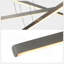 Modern LED Chandelier - Geometric -Arm Design, Adjustable Hanging, Sleek Metal Finish For Dining Room, Living Room & Office