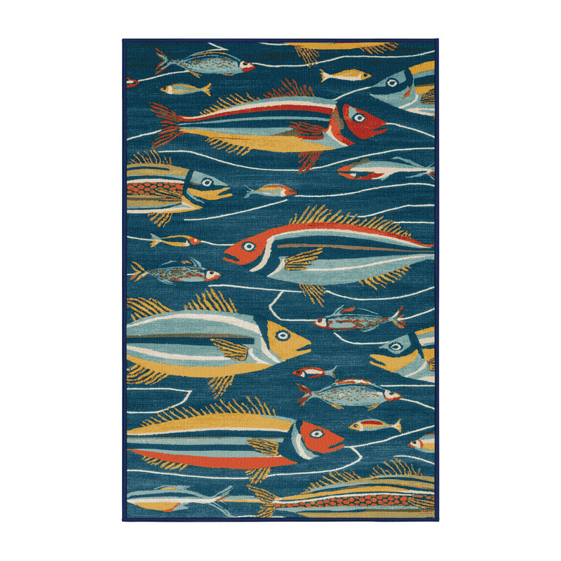  Tapis de plage contemporain lavable, Rectangulaire 2 pi x 3 pi