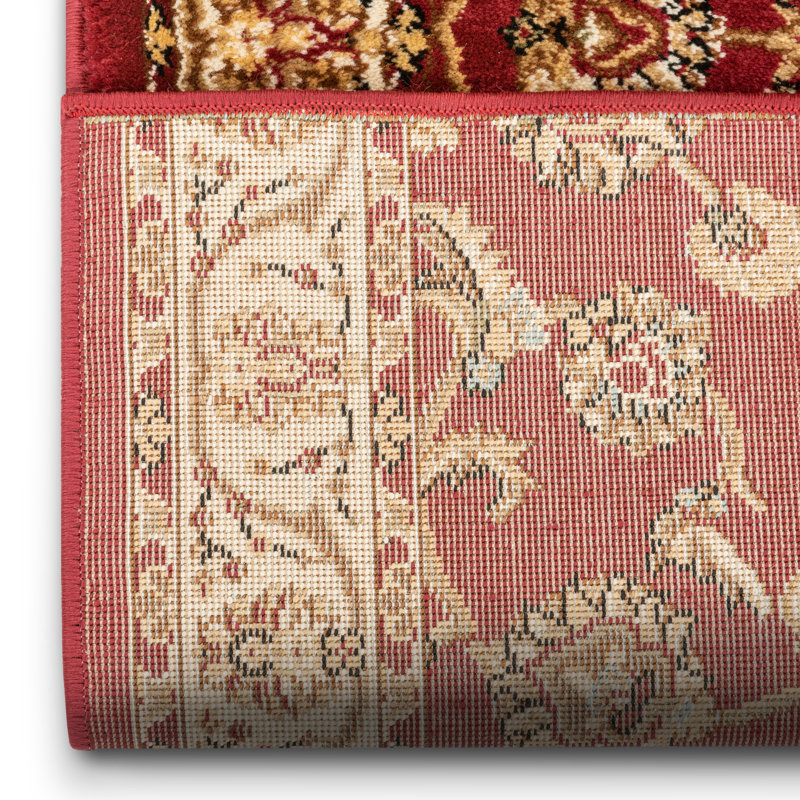 Chimeng Sarouk Oriental Red Custom Size Hallway Stair Runner - Traditional Floral Carpet, Runner 2'3" x 18'