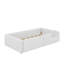 Lit plateforme tapissier simple avec garde-corps et station de charge
