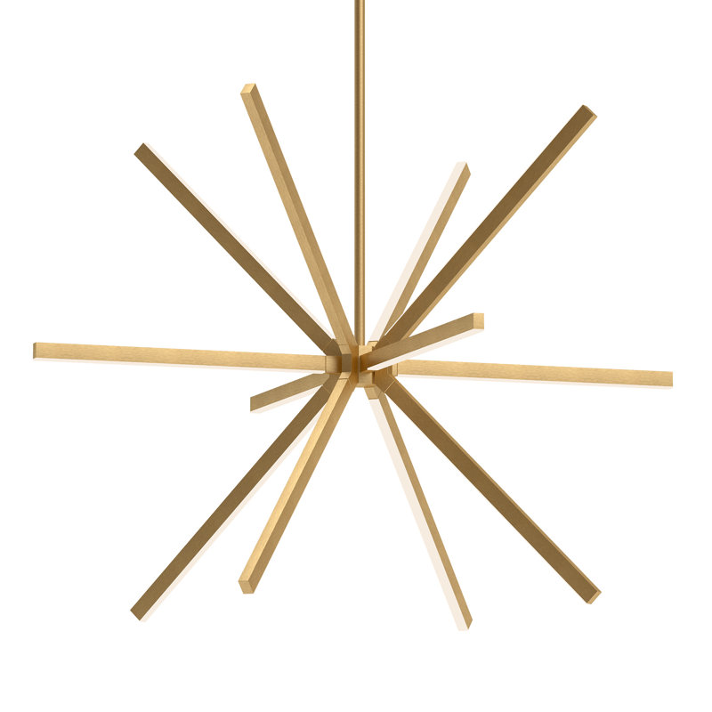 Sirius 13 - Light LED Chandelier, Gold, 38.25" H x 54" W x 54" D