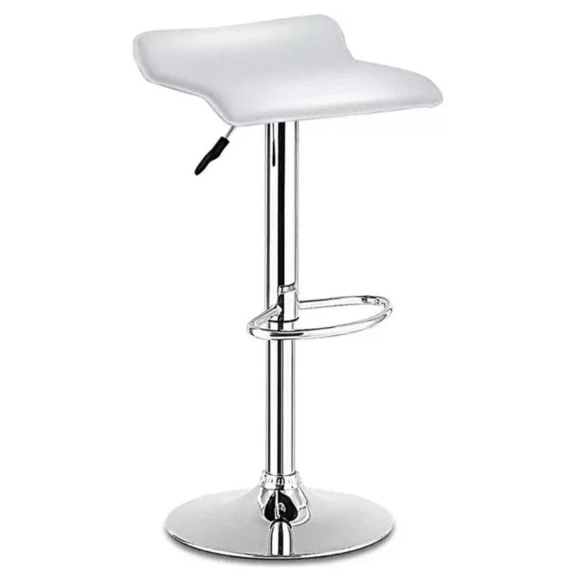 Tabouret réglable Steveson, Blanc