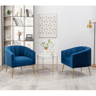 Mariantonietta Velvet Barrel Chair