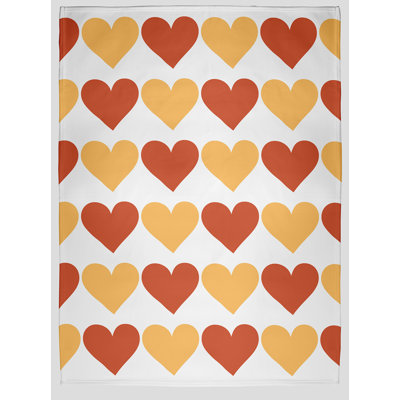 Alternating Hearts Valentine's Day Throw Blanket