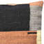 100% Wool Throw Square Ivory/Brown/Black Pillow Cover & Insert