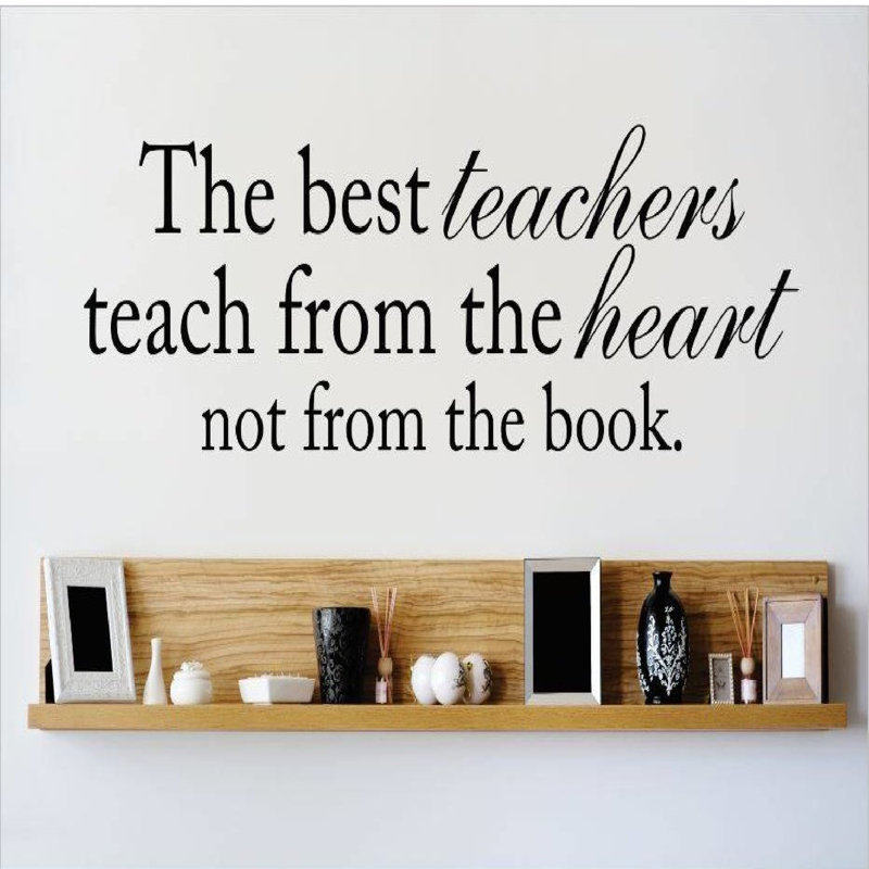Text & Numbers Wall Decal, Black, 6" H x 30" W x 0.16" D