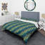 Ensemble de housse de couette rétro hexagonal vii de style mid-century-40703470