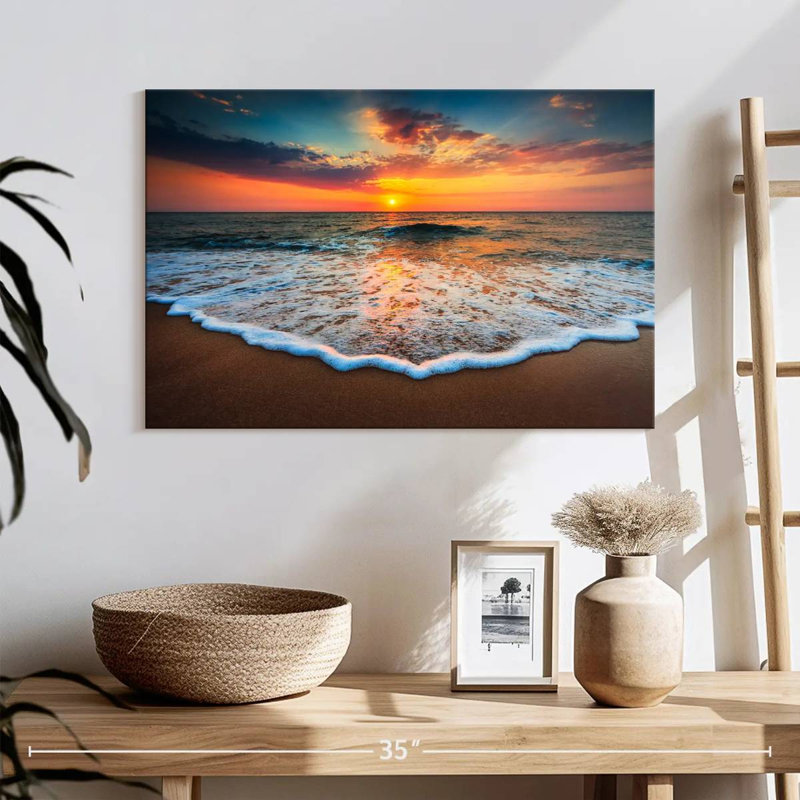 Gillard Sunrise Sea Waves, H 16 po x l 24 po