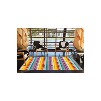 Tapis décoratif moderne à motif uni jaune