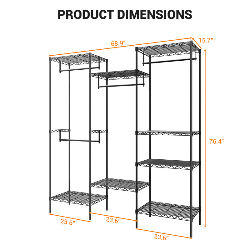 175 cm Clothes Rack