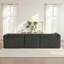 Canapé modulaire en forme de L à 4 places Boneless de 122 po avec repose-pieds et coussins décoratifs en velours-209989325