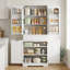  Armoire de cuisine autoportante 71 po Nahid avec 4 portes, 1 tiroir et tablettes réglables H ， Conception anti-basculement-1193014563