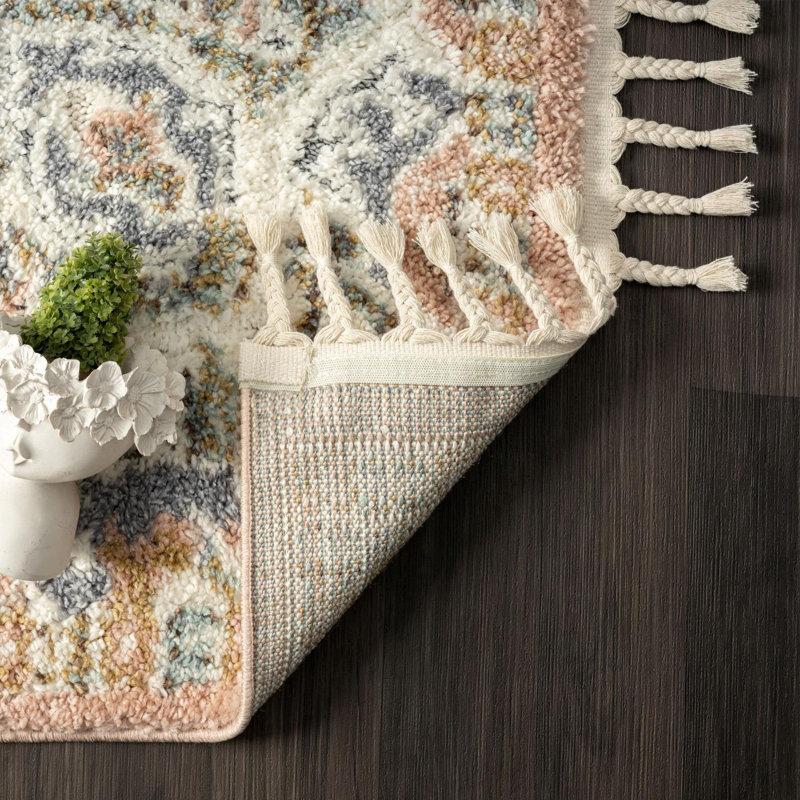 Tapis à motif médaillon Southwestern, Rectangle 8 pi x 10 pi