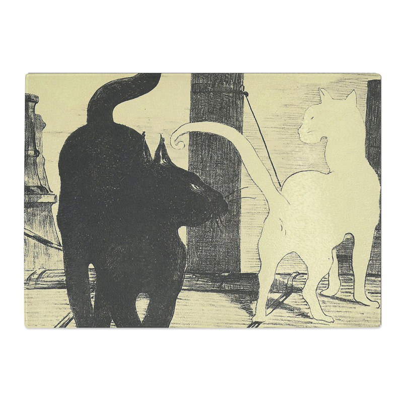 The Cats Rendezvous Vol.1 by Edouard Manet Chopping Board, 20cm W x 28.5cm L