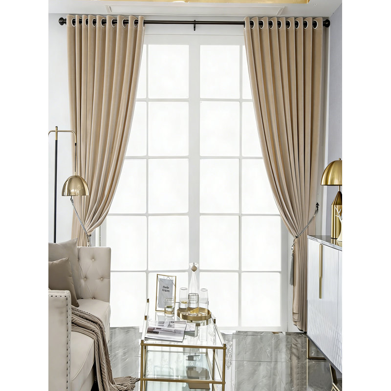 Chappelka Room Darkening Curtain Panel Pair, 79" W x 103" L