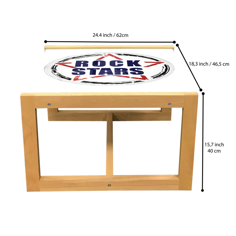 Iakup Sled Coffee Table, 40cm H x 46.5cm W x 62cm D