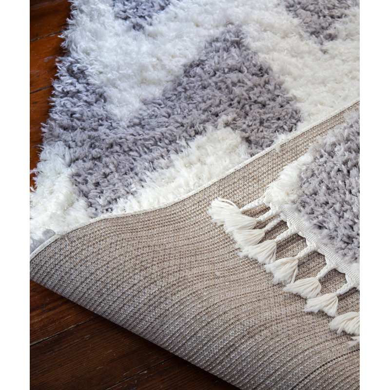 Tapis rectangulaire en polyester tissé à la machine Donovyn, Rectangle 6 pi 7 po x 9 pi 6 po