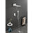 Shower System,Waterfall Rainfall Shower Head With Handheld, Shower Faucet Set For Bathroom Wall Mounted
