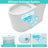 Dual-Flush Elongated Toilet One-Piece Toilet with Comfort Height (Soft Close Seat Included)