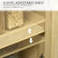Buffet avec portes en rotin Boho