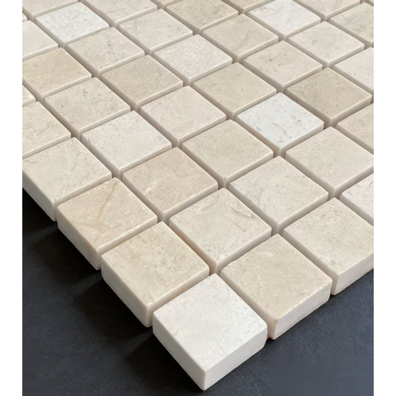 12" x 12" Marble Grid Mosaic Wall & Floor Tile