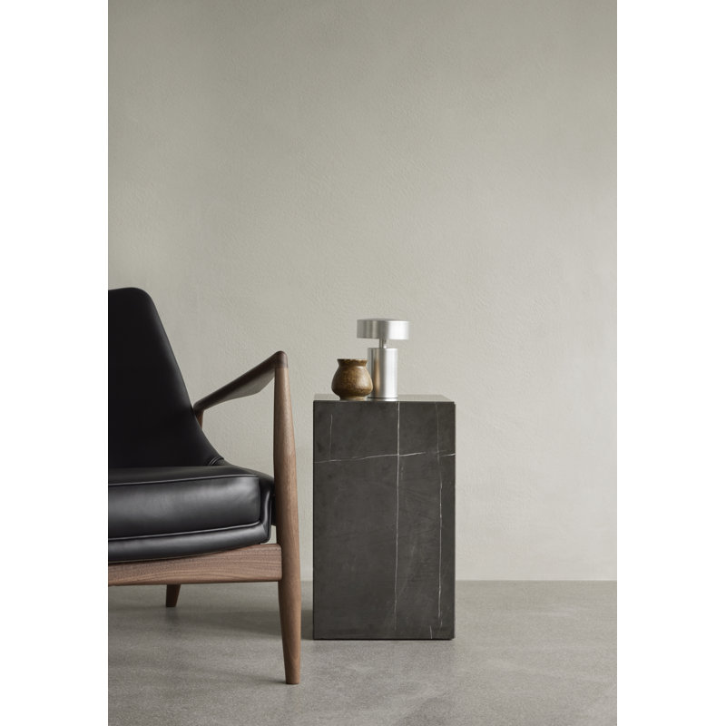 Column Table Lamp, Brushed Aluminum