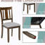 Chaises en noyer pour salle à manger - 4 chaises élégantes et rembourrées, assise rembourrée en bois, polyvalentes pour la maison