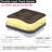 Dual-Layer Memory Foam Chair Cushion 16x16 Inch Non-Slip Silicone Base with Removable Cover