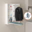 Wall-Mounted Ironing Board Cabinet with Swivel Board and Full-Length Mirror