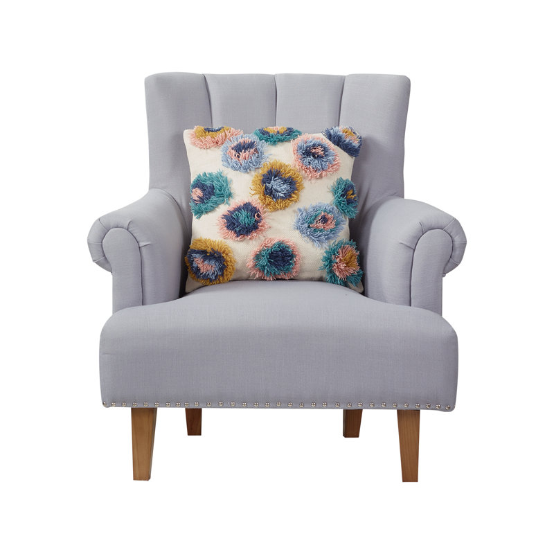 Coussin Shaggy Pom Poms