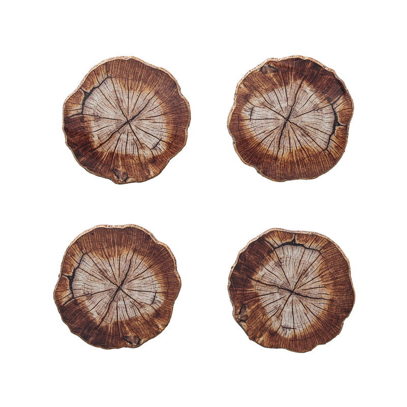 Cedar Coaster In Brown in A Gift Box