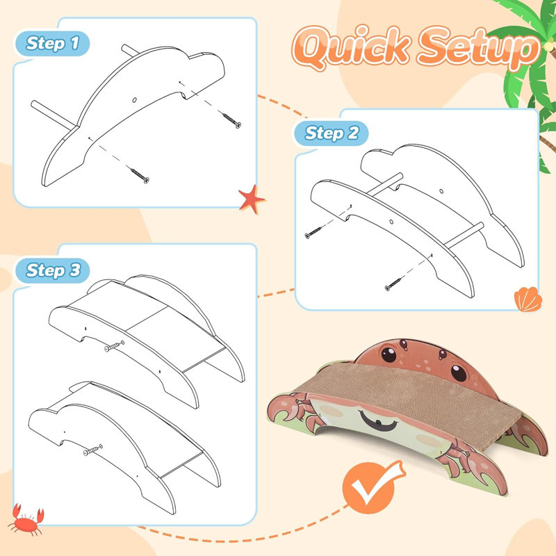 Grattoir pour chat, jouets pour chat ondulé résistant à l'usure, structure d'escalade de décompression pour chat, fournitures pour animaux de compagnie