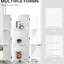 Paravent 4 panneaux de 67 po de hauteur à 4 panneaux d'intimité en bois avec 3 tablettes pliantes pour bureau / chambre à coucher / maison, blanc