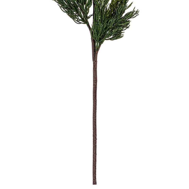 Primrue 30" Green Cedar Fern Artificial Spray 2/Bag. Features green cedar foliage.