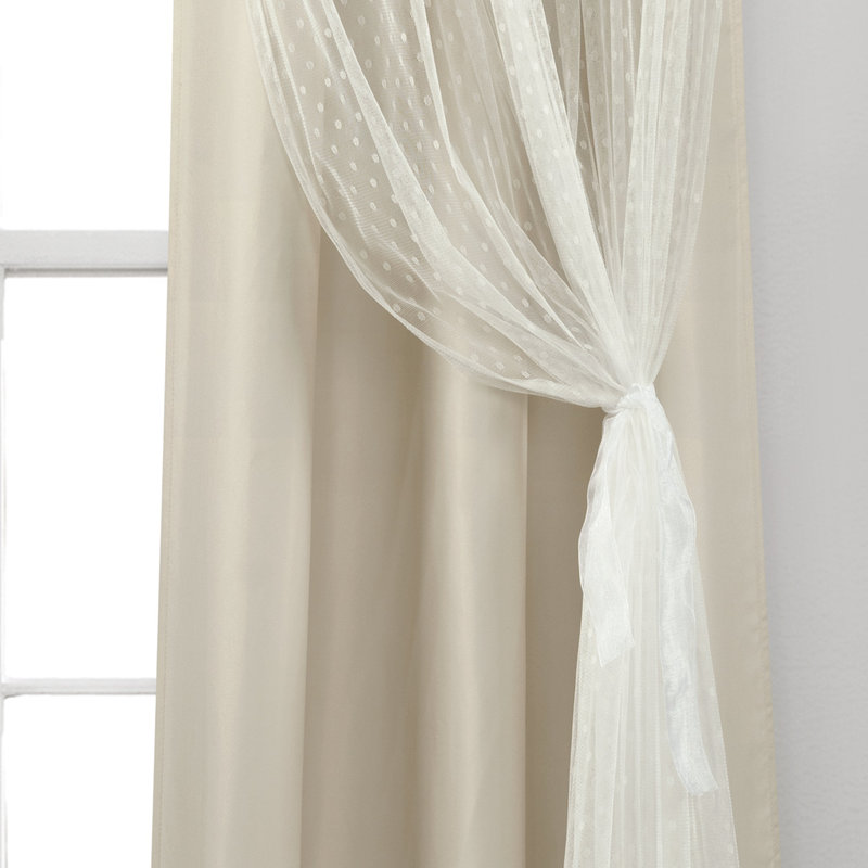 Sheer Curtain Single Panel, Neutral
