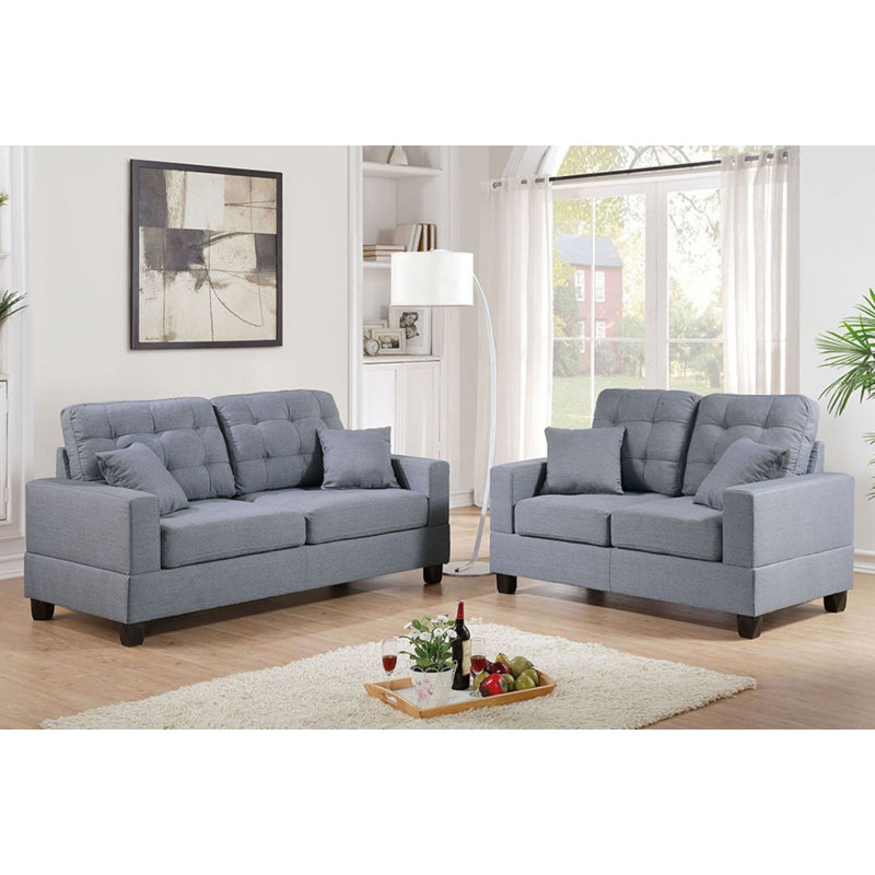 2 - Piece Living Room Set, Grey