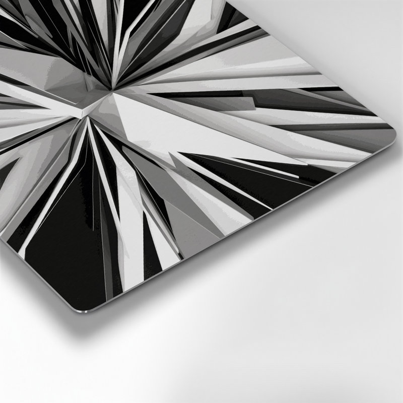 «Geometric Abstraction 84», art mural en métal brun