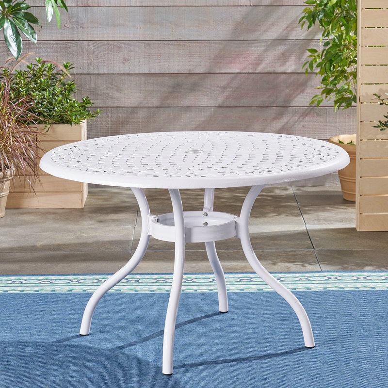 Table ronde Phoenix 48 po, Blanc