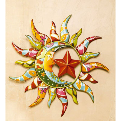 Soleil et lune, art mural