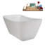 Baignoire autoportante 59 "avec drain interne Streamline-112235460